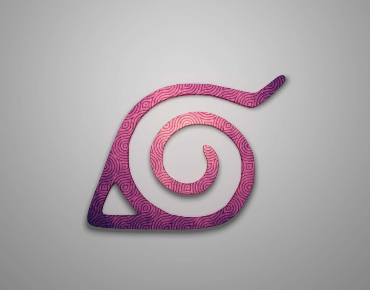 A Purple Spiral Logo On A Gray Background