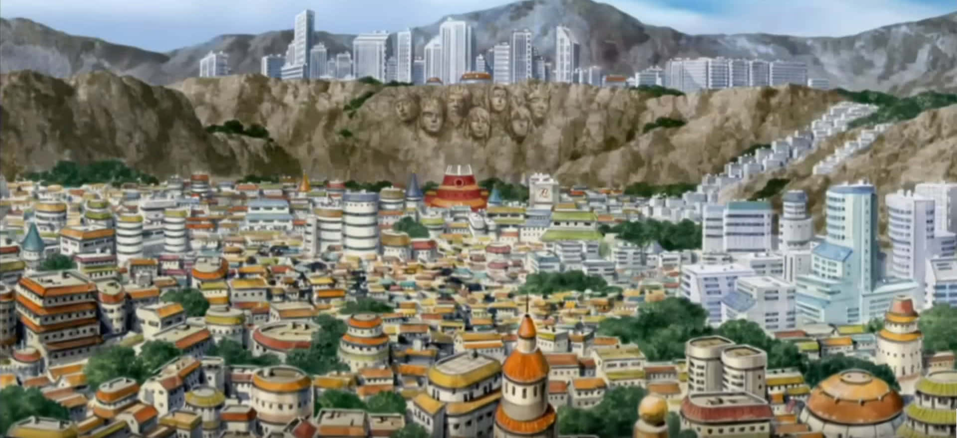 Konoha anime grand mountain naruto HD phone wallpaper  Peakpx