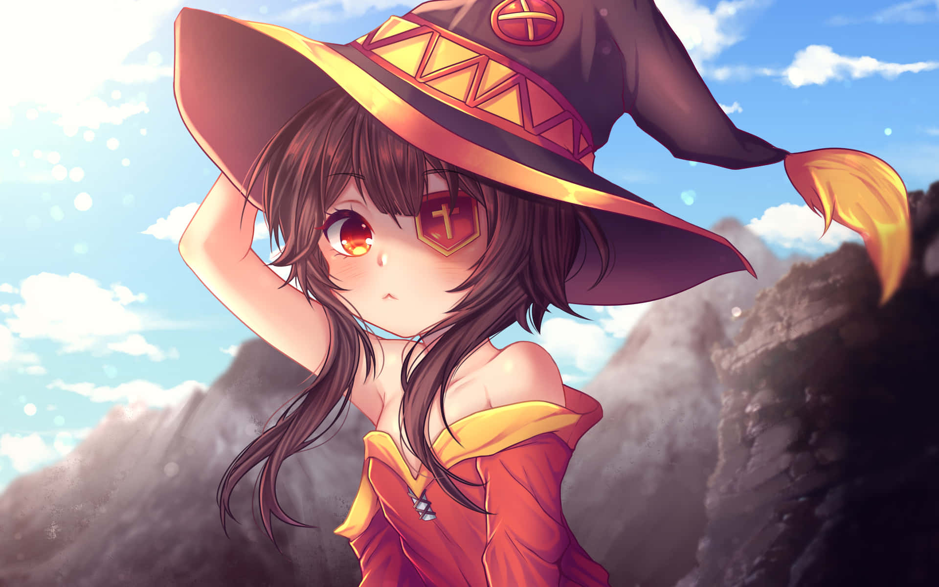 Download Welcome to the world of Adventure with the wittiest adventurers -  Kazuma, Aqua, Megumin and Darkness
