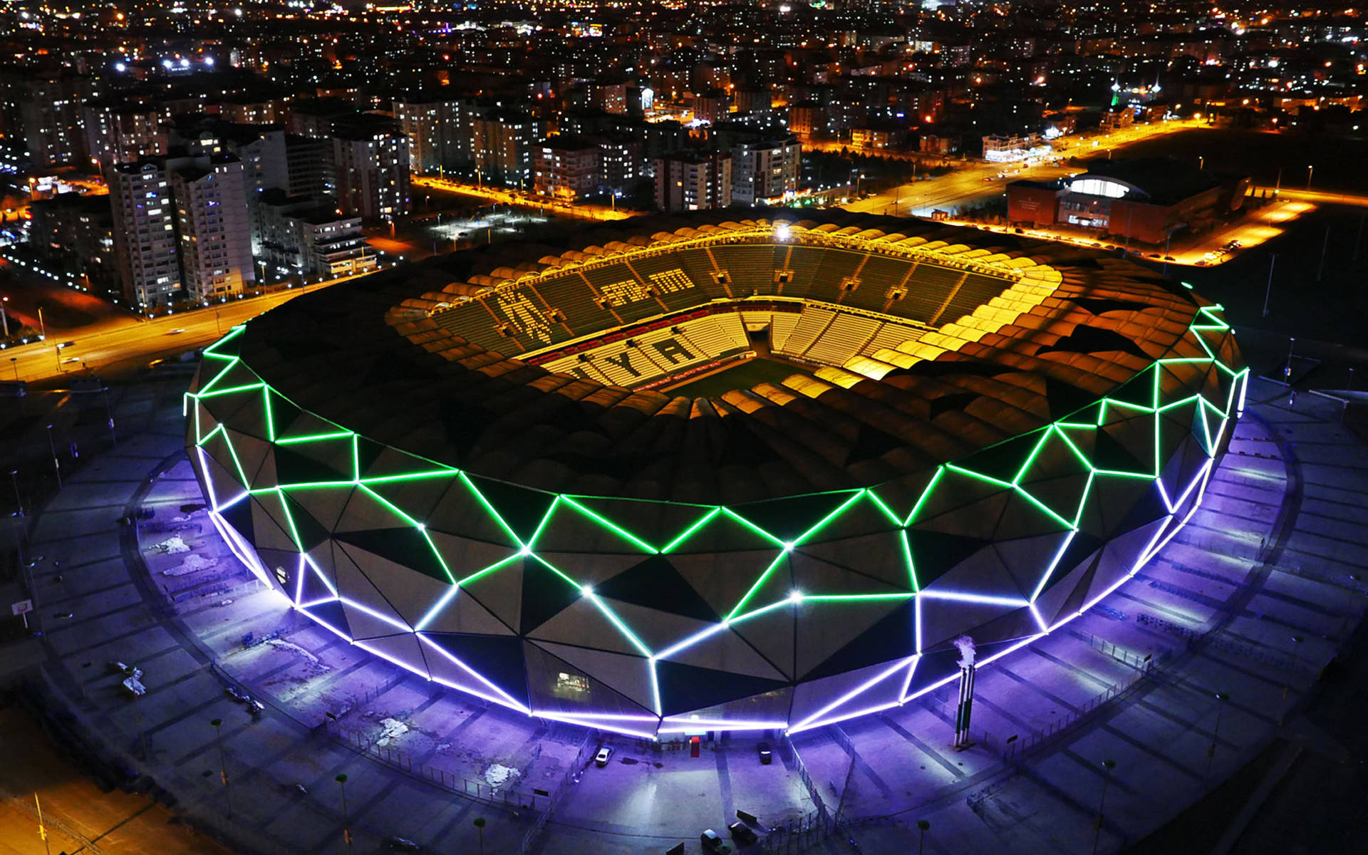 Konya Stadium At Night