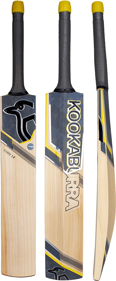 Kookaburra Cricket Bat Three Views PNG