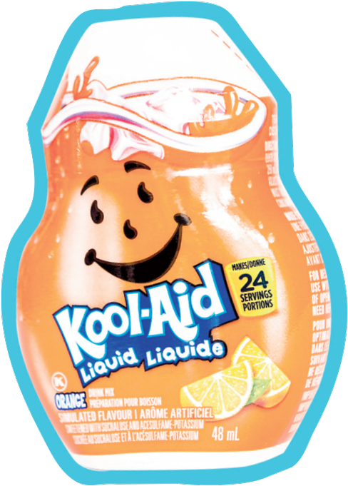Kool Aid Liquid Orange Flavor Concentrate PNG