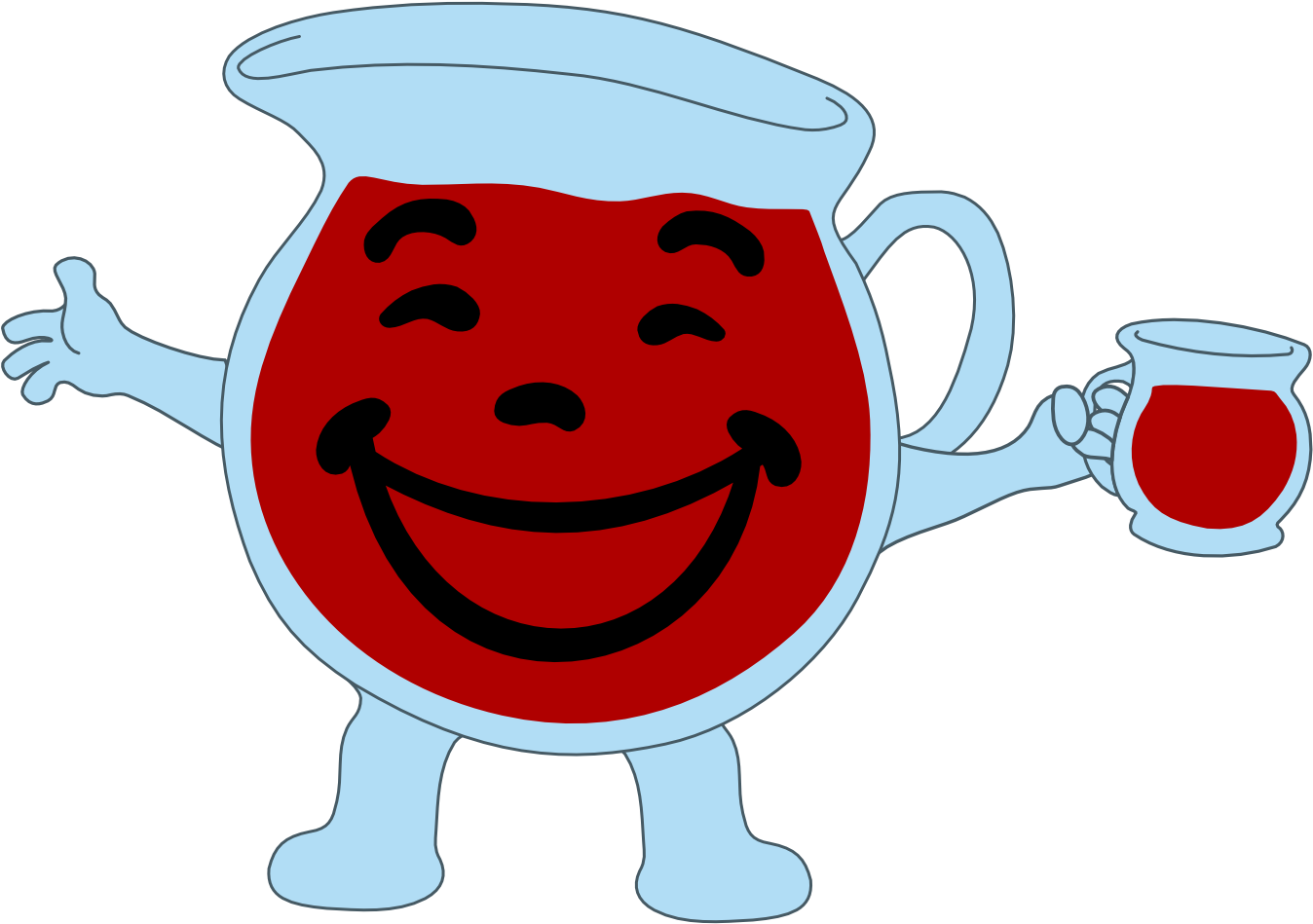 Kool Aid Man Cartoon Character PNG