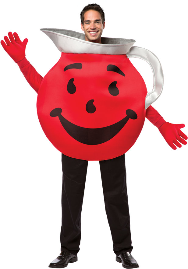 Kool Aid Man Costume Smile PNG