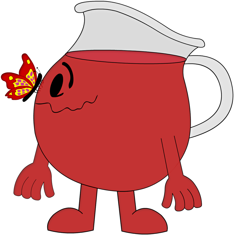 Kool Aid Manwith Butterfly PNG