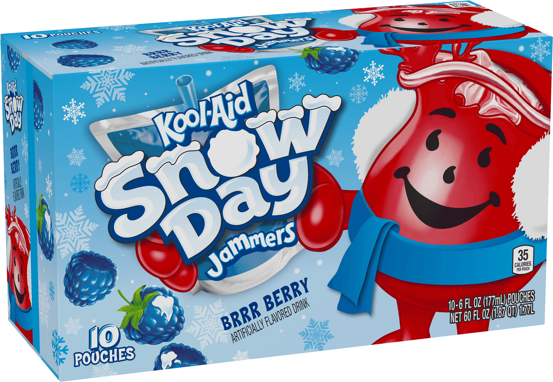 Kool Aid Snow Day Jammers Brrr Berry Flavor PNG
