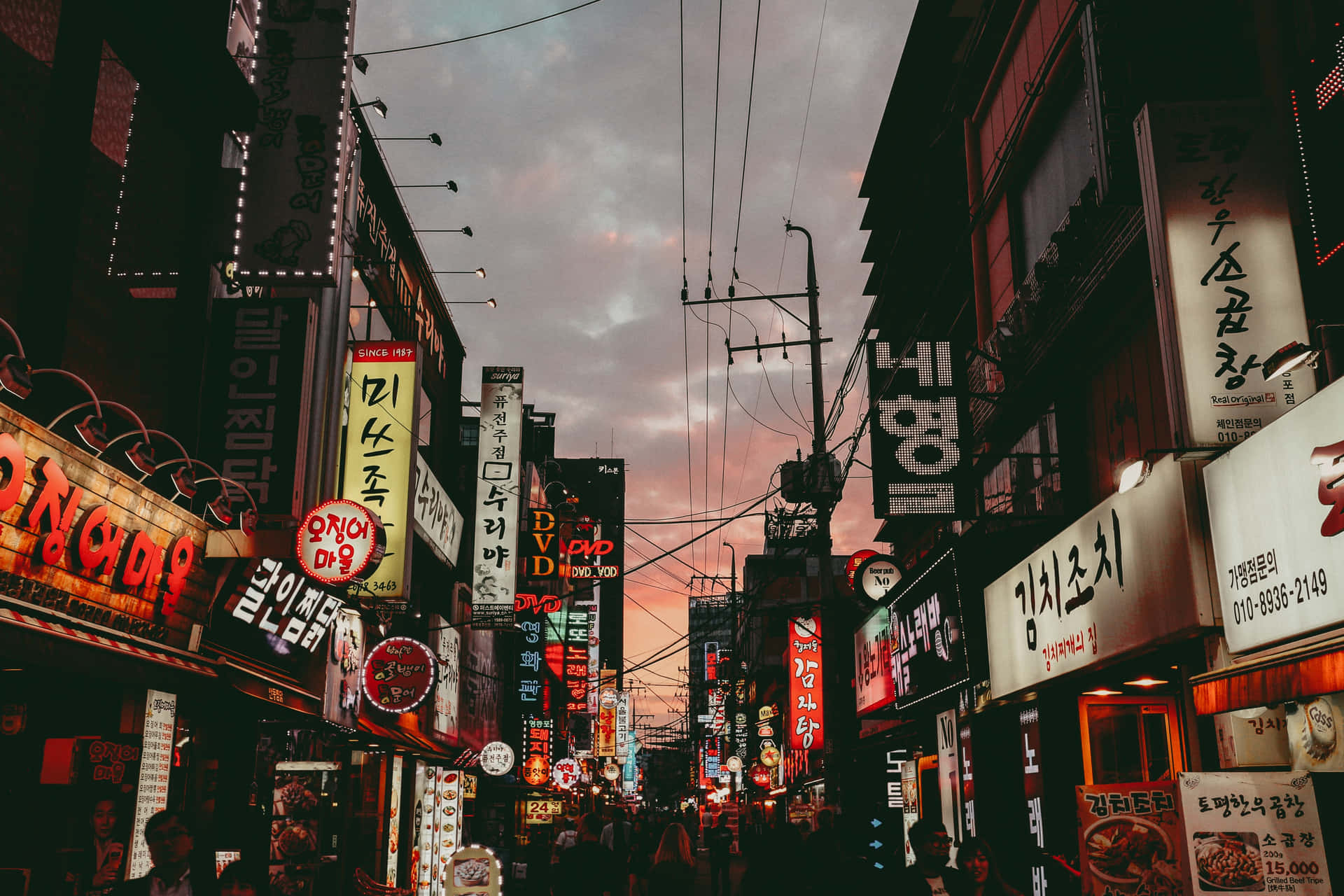 Street scape of Seoul, South Korea
