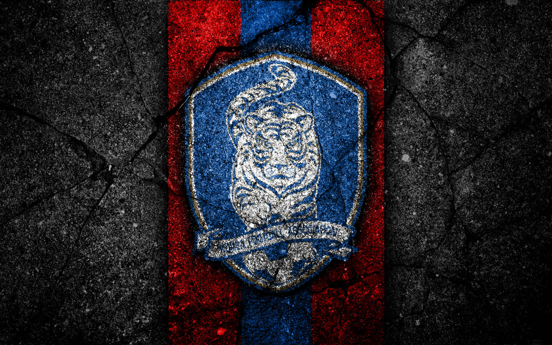 Korea Republic National Football Team Dark Logo Wallpaper