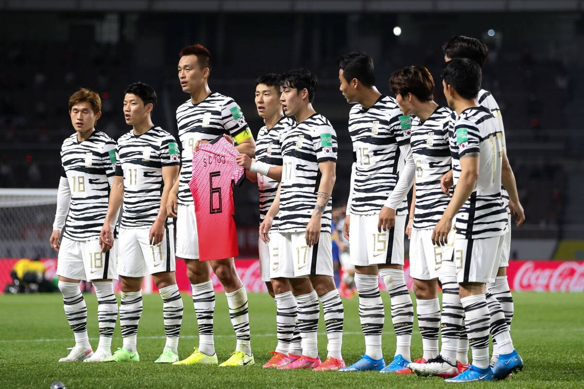 Seleçãode Futebol Nacional Da República Da Coreia Da Federação De Futebol Do Leste Asiático. Papel de Parede