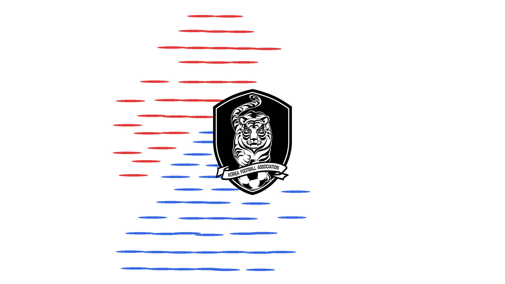 Korea Republic National Football Team Minimalist Logo Wallpaper