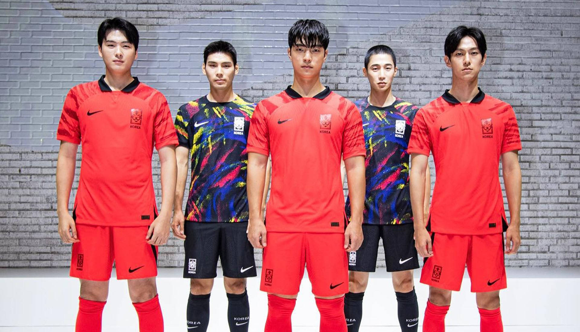 Koreas Fotbollslandslag Nike Uniform Wallpaper
