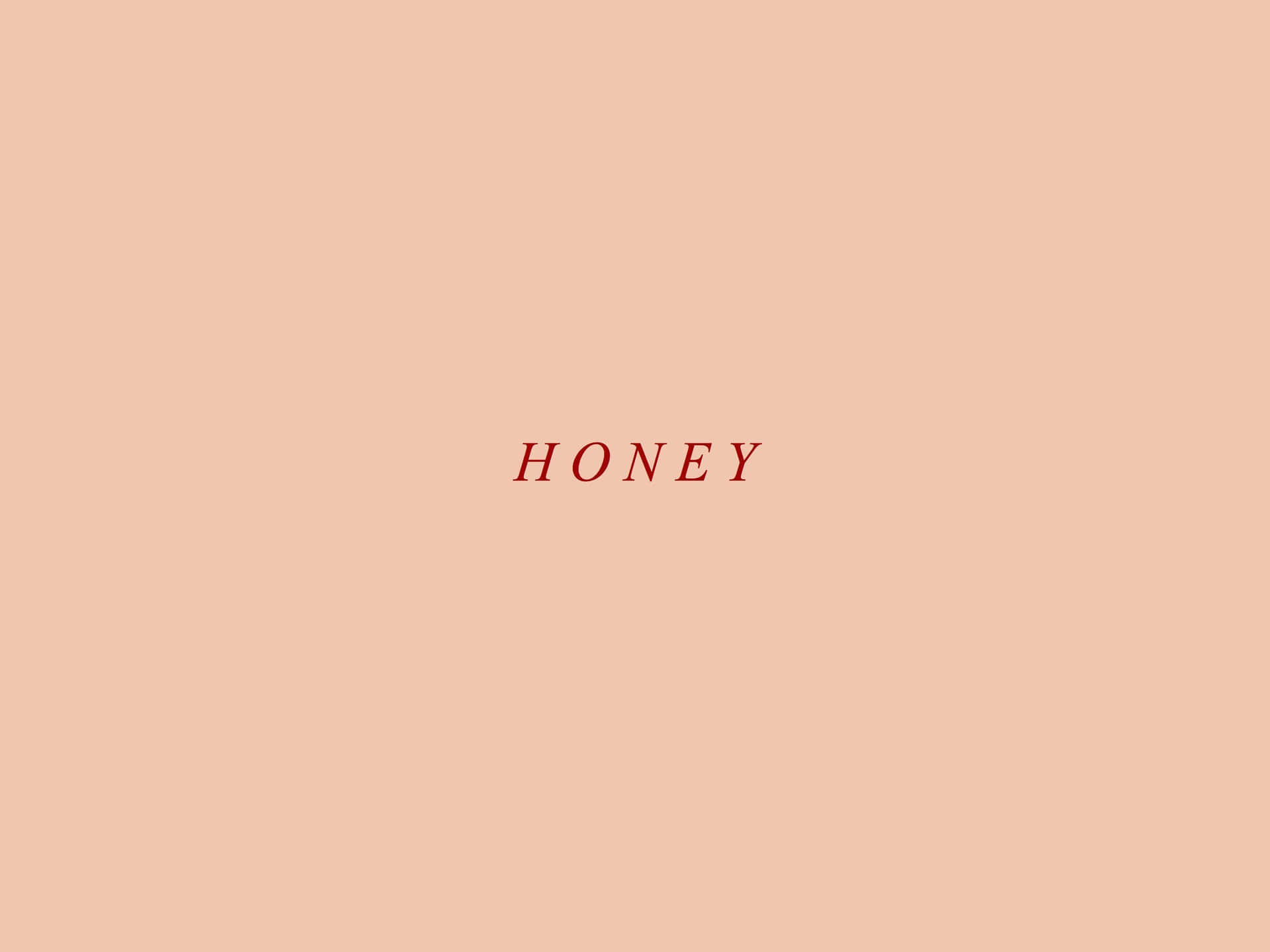 Honey - A Pink Background With The Word Honey Wallpaper