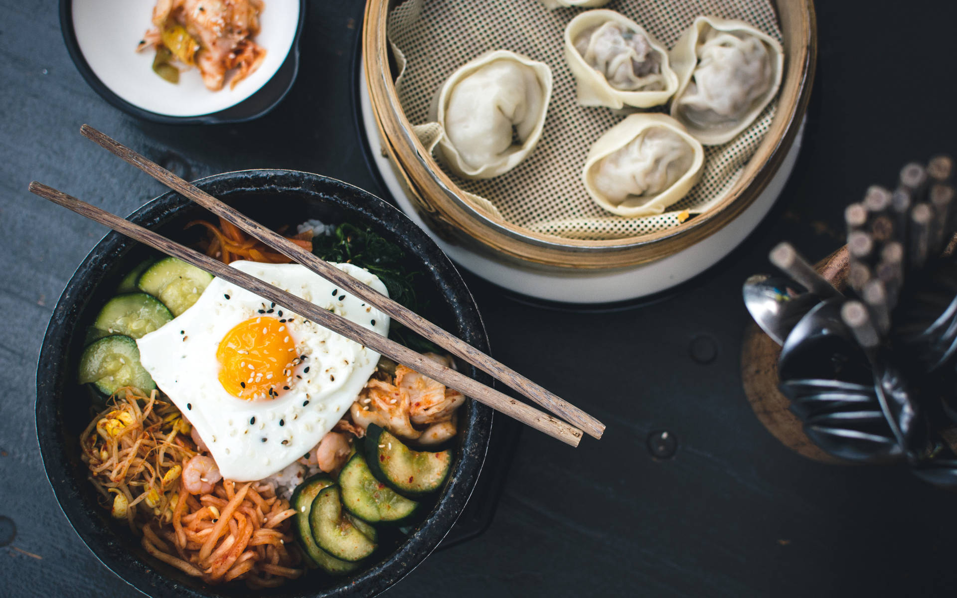 Immerse in the Korean Culture with Delectable Aesthetic Food Wallpaper