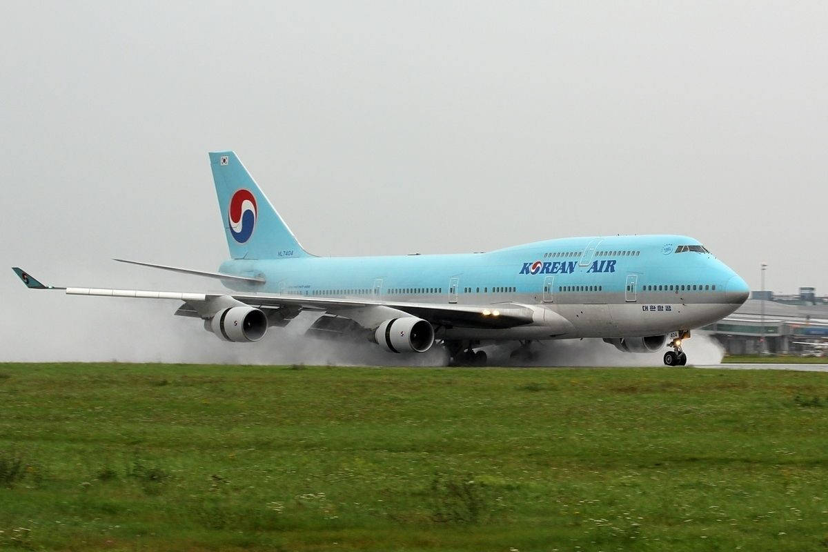 Koreanair Boeing B747-400 Sfondo