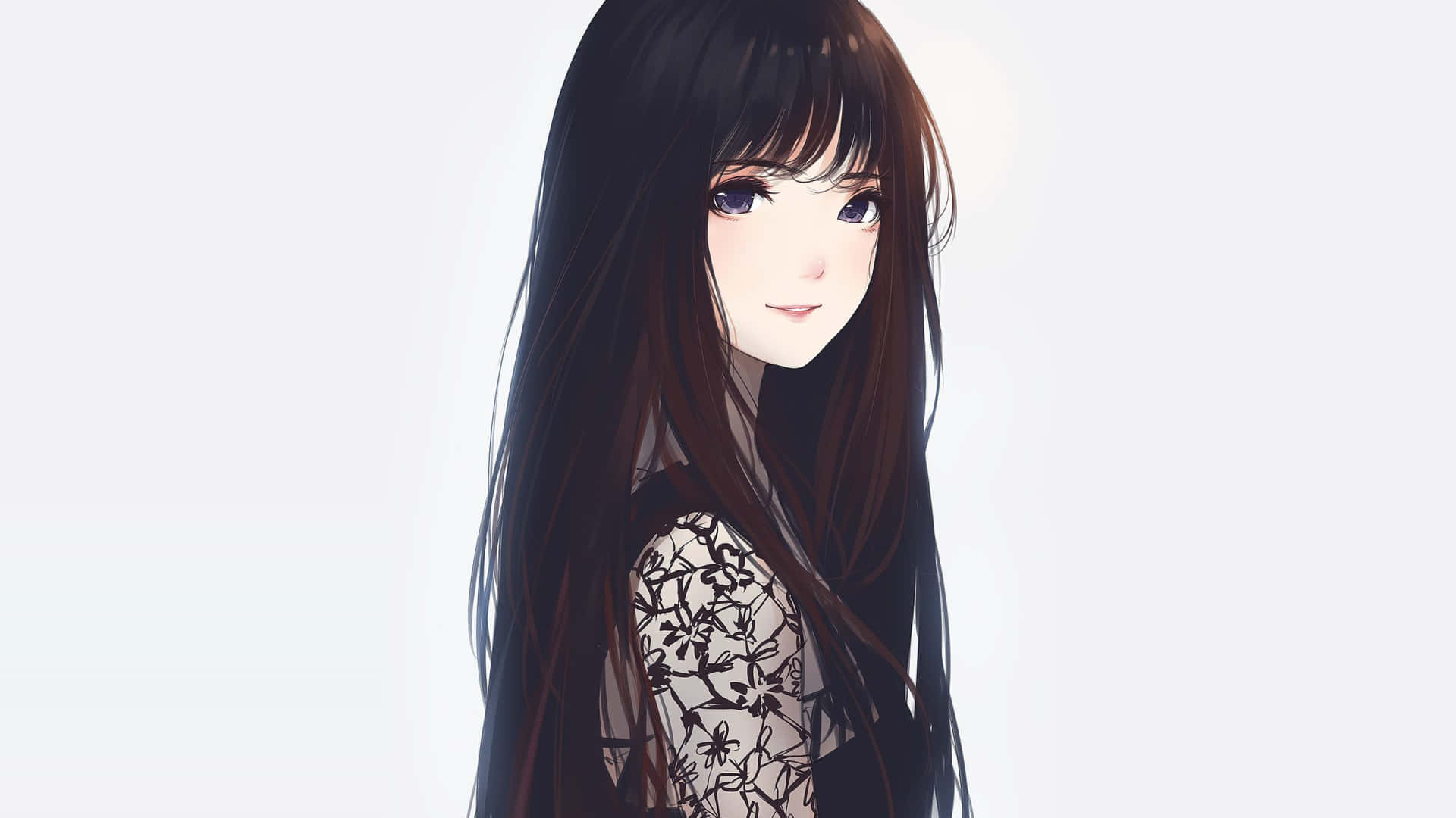 Line beauty anime girl with hairstyle and blouse Vector Image