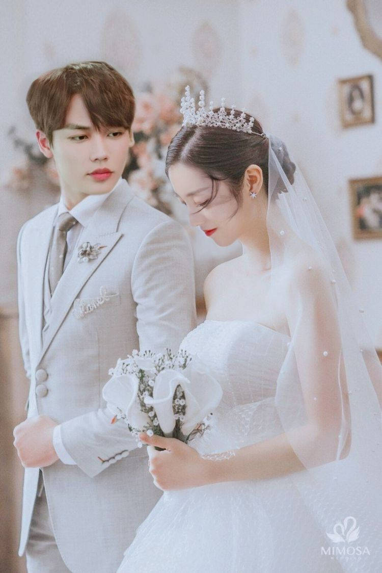 Korean Couple Wedding Wallpaper