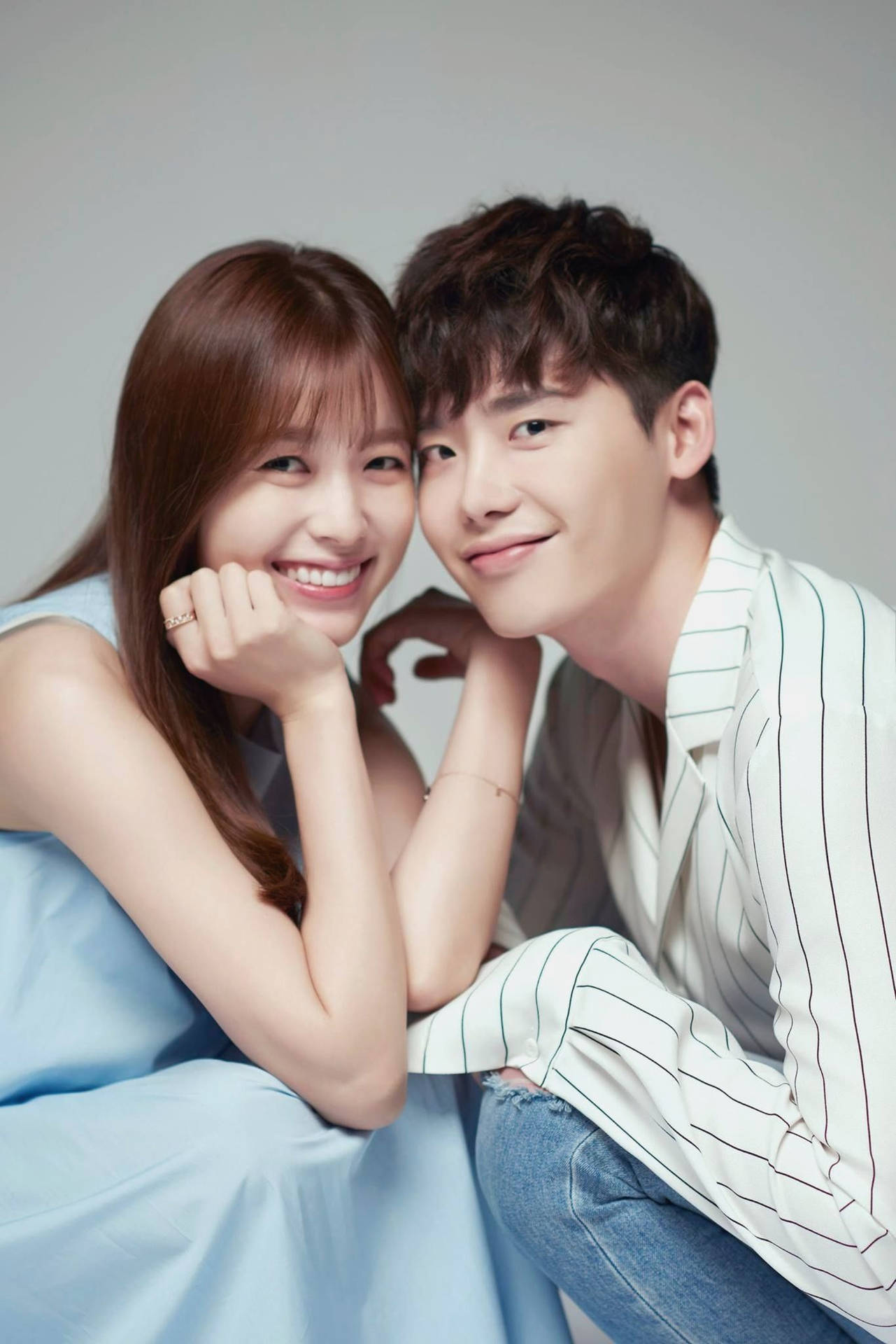 Korean Drama Couple In W Series Wallpaper