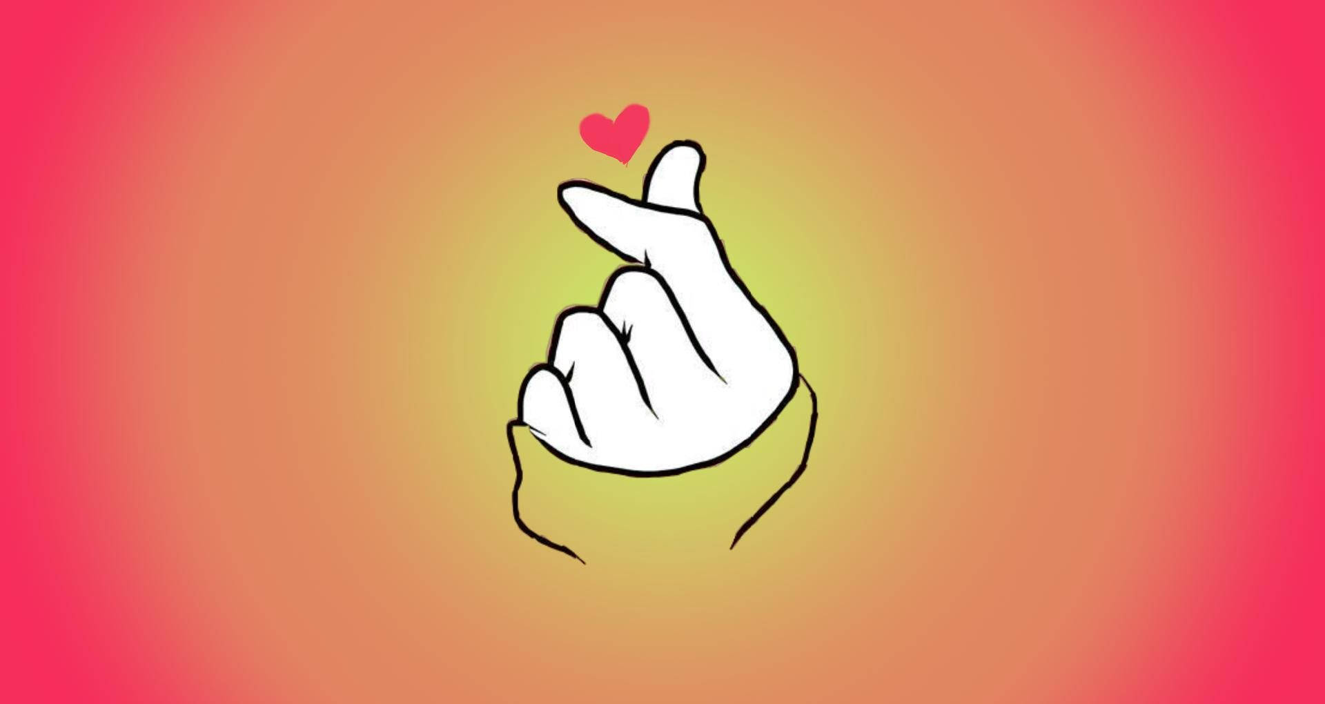 Korean Finger Heart Symbol Picture