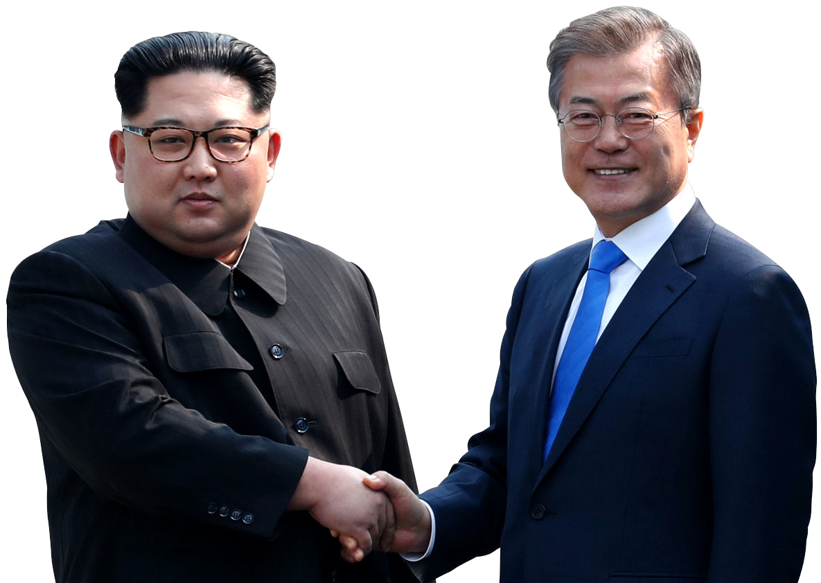 Korean Leaders Handshake PNG