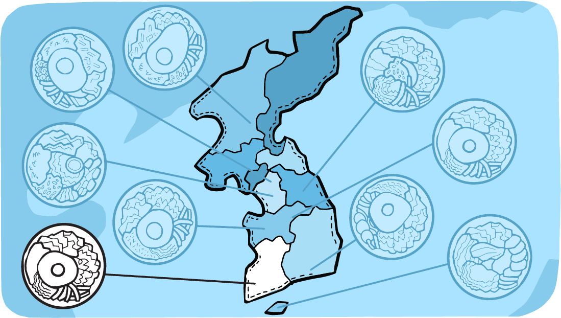 Korean Peninsula Donut Comparison PNG