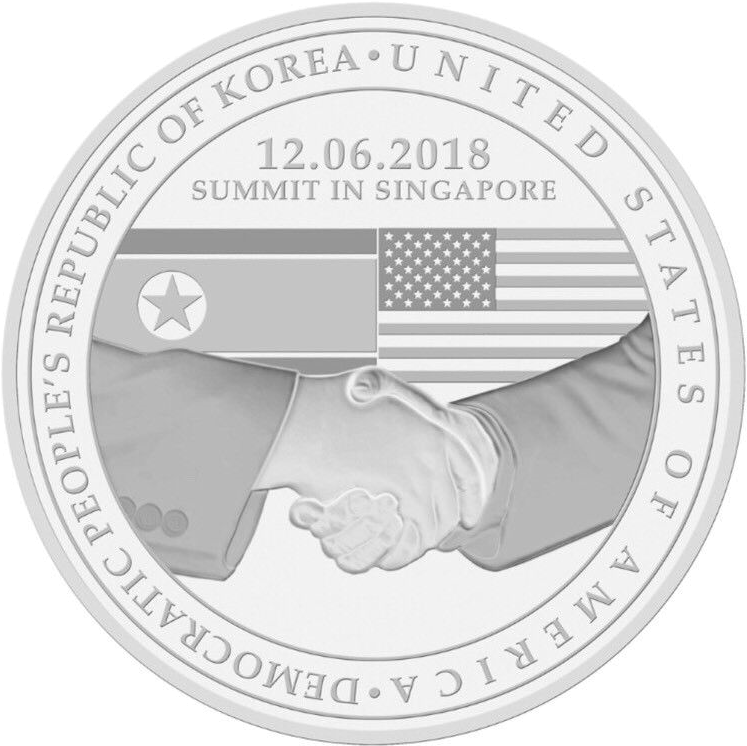 Korean U S Summit Commemorative Coin2018 PNG