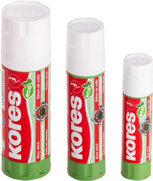 Kores Glue Sticks Eco Friendly PNG