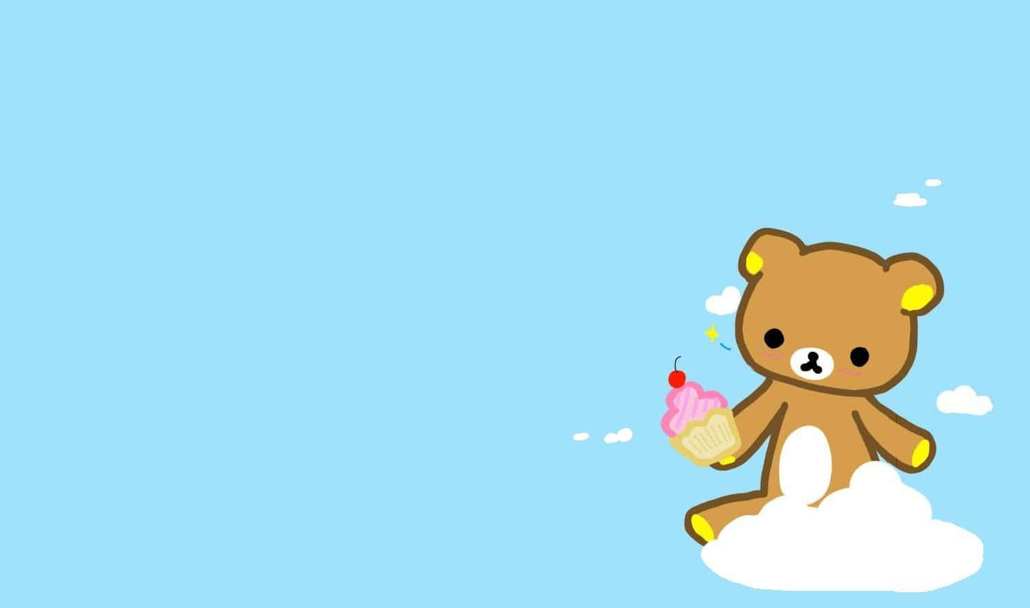 Korilakkuma Cloud Cupcake Wallpaper