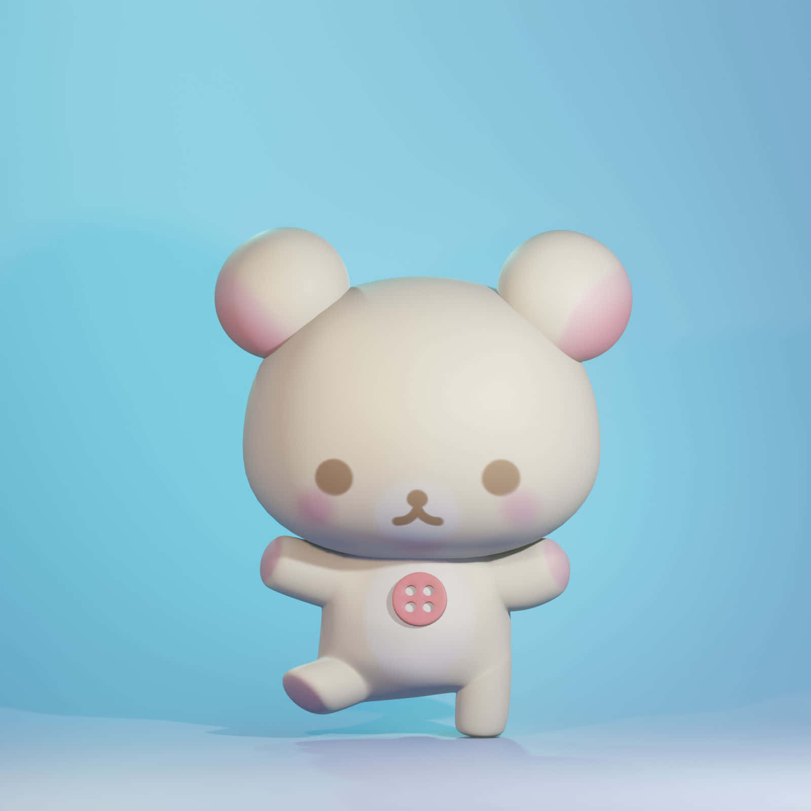 Korilakkuma Schattige Karakter Illustratie Achtergrond