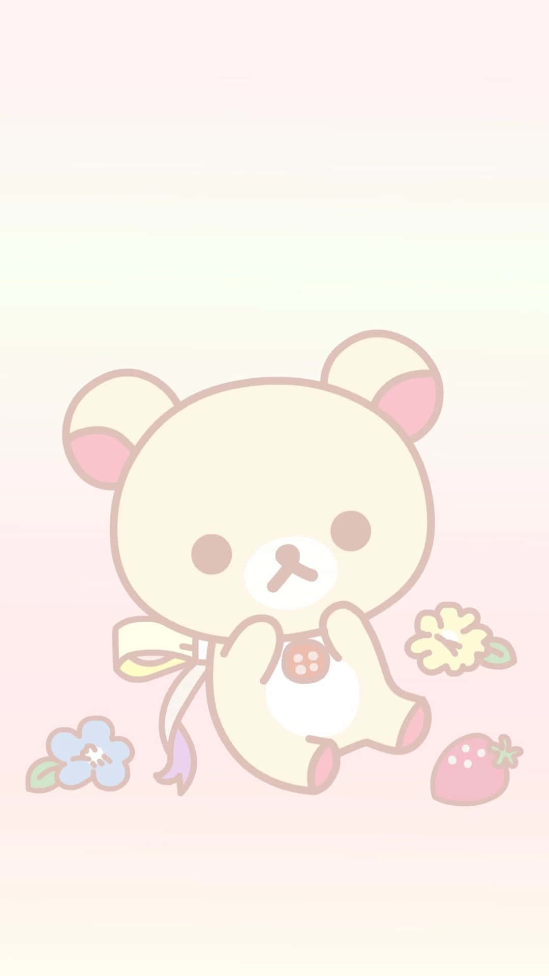 Korilakkuma Schattige Pastel Illustratie Achtergrond