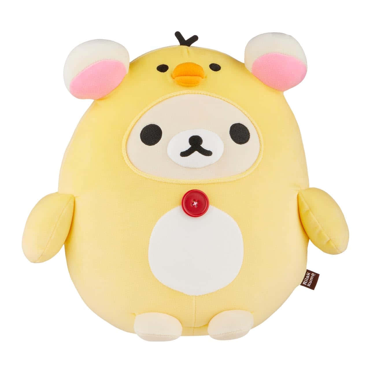 Korilakkuma Gekleed Als Kippetje Knuffel Achtergrond