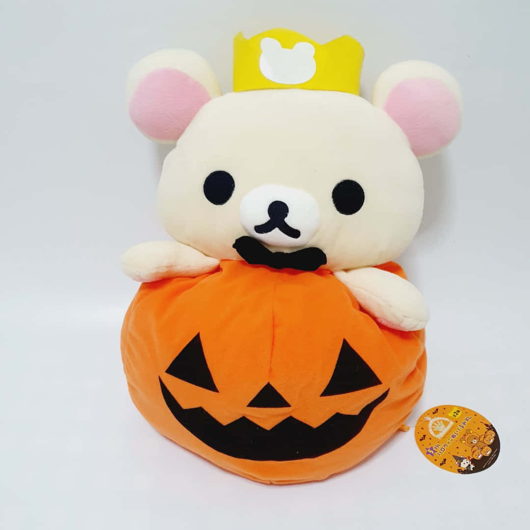 Korilakkuma Halloween Pumpkin Plush Wallpaper