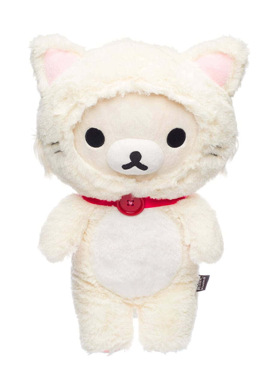 Korilakkuma Knuffel Speelgoed Witte Achtergrond Achtergrond