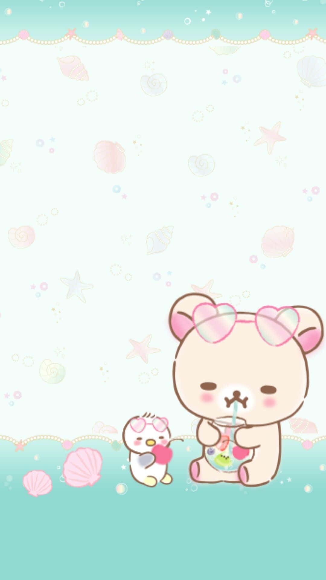 Korilakkumaand Friend Enjoying Ice Cream Wallpaper