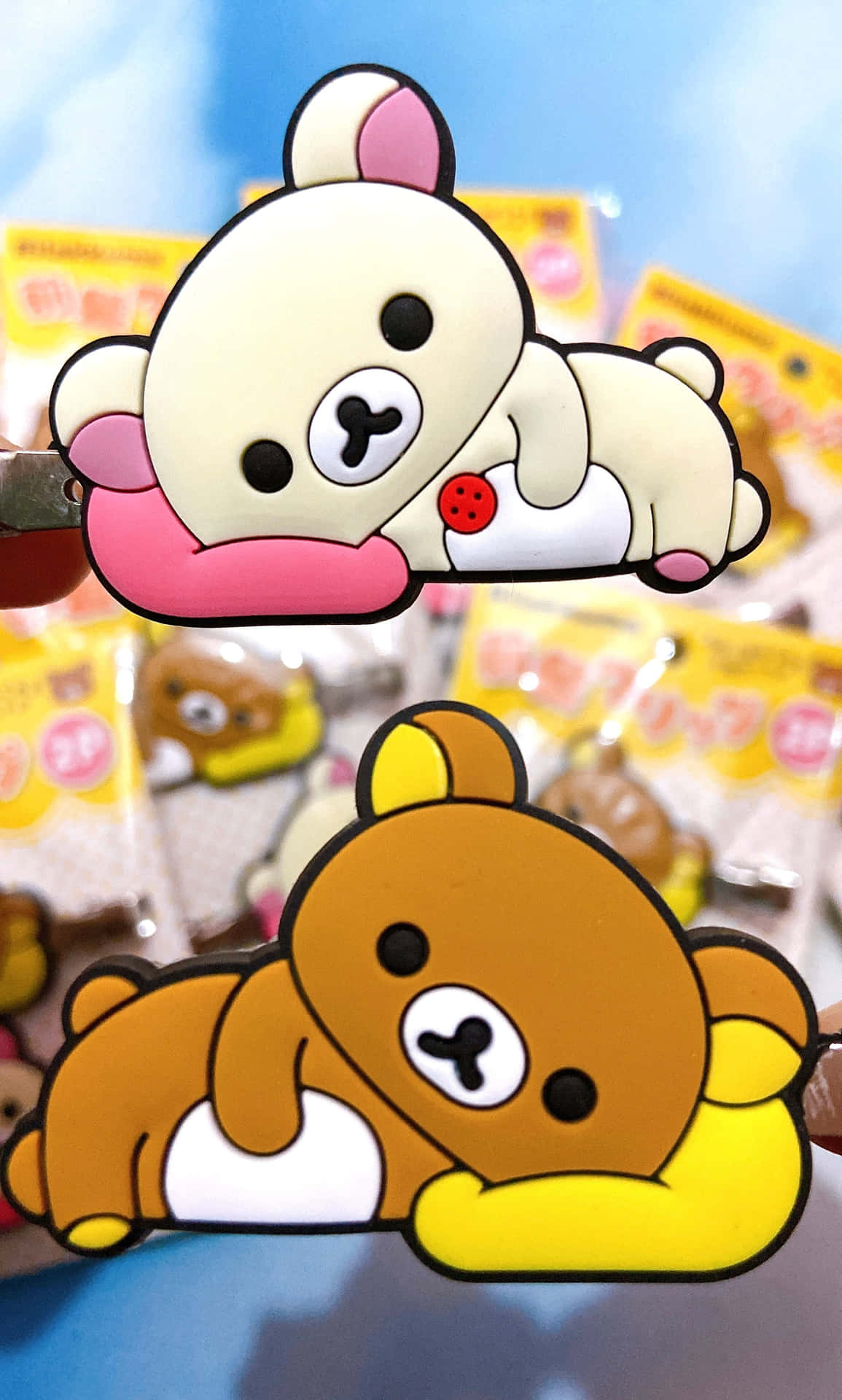 Download Korilakkumaand Rilakkuma Keychains Wallpaper | Wallpapers.com