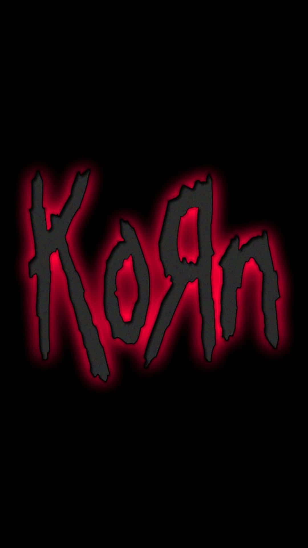 Korn Logo On A Black Background Wallpaper