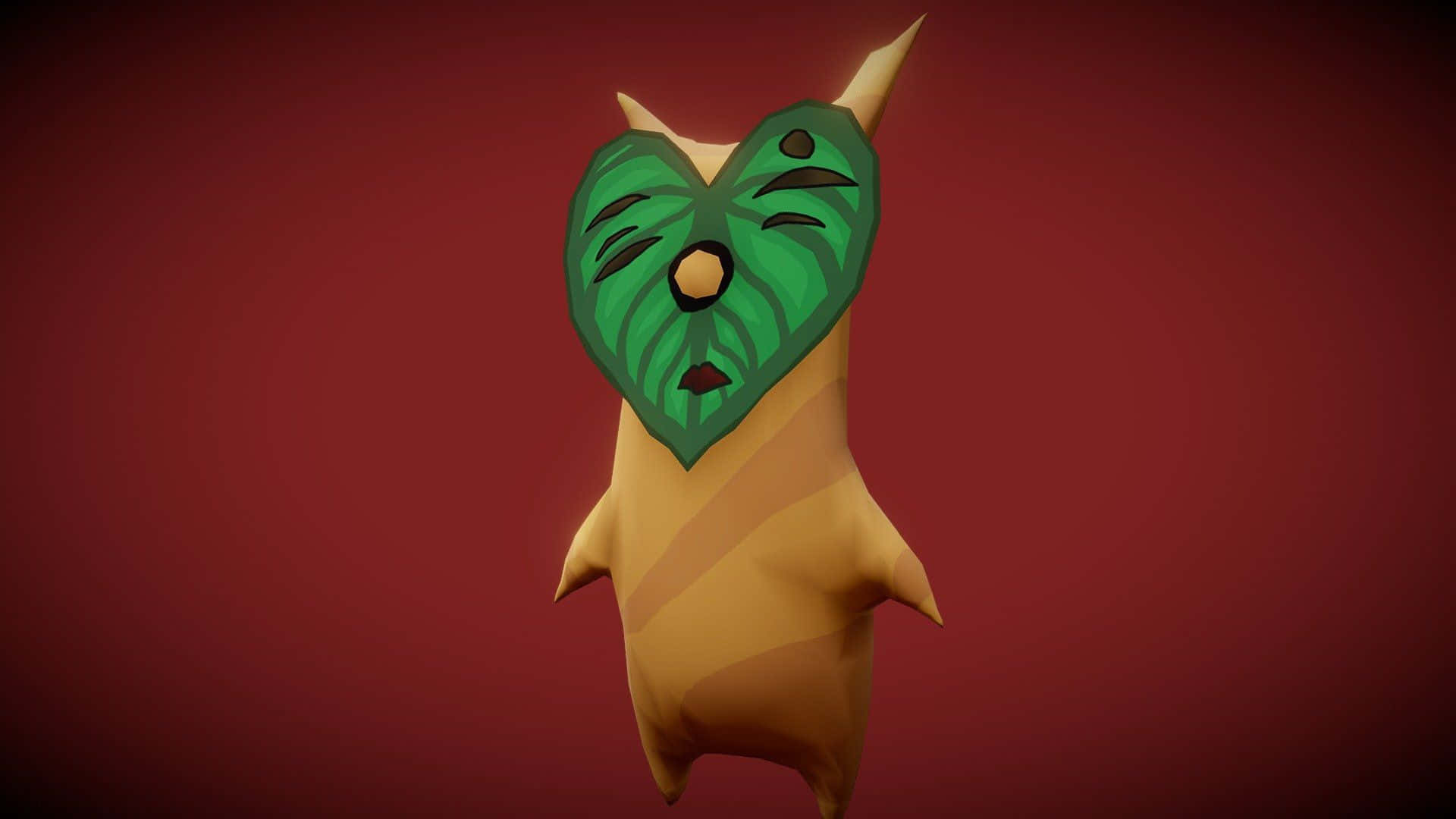 Korok Figure Red Background Wallpaper