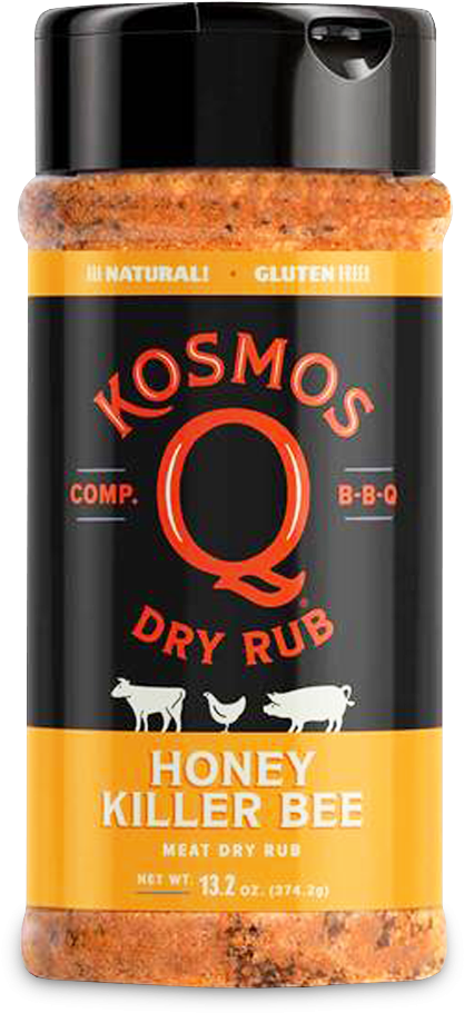 Kosmos Q Honey Killer Bee Dry Rub Bottle PNG