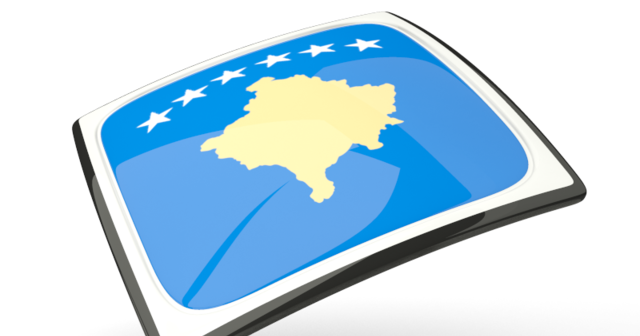 Kosovo Flag Map Icon PNG