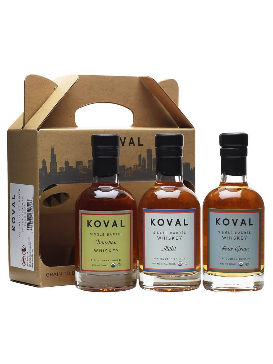 Koval Whiskey Gift Pack Background