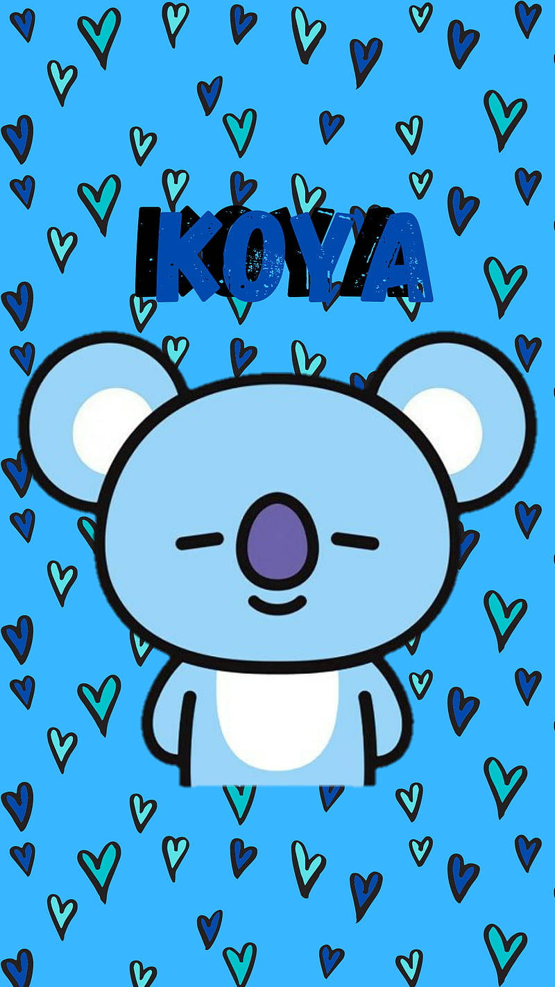 Koyabt21 Blå Hjärtan Wallpaper