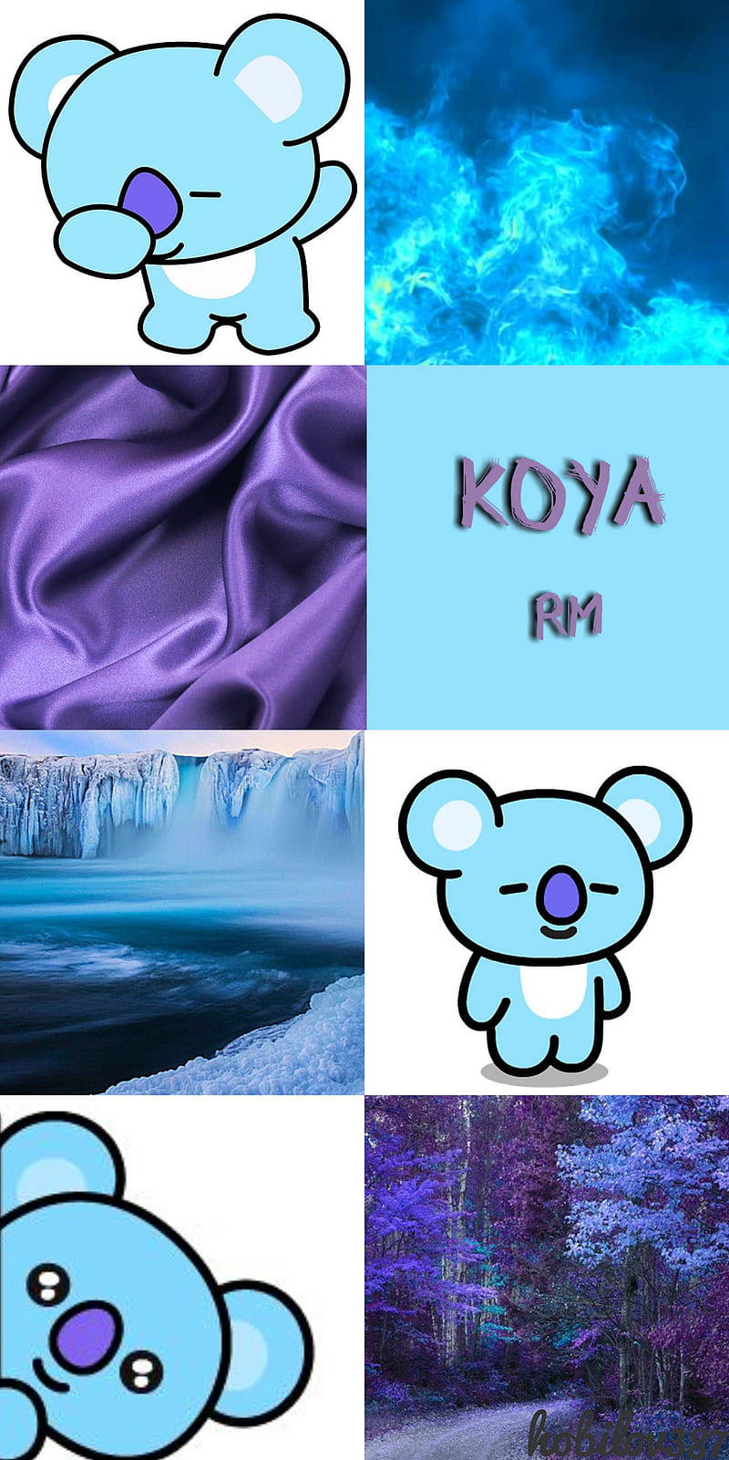 Collagede Fotos De Koya Bt21 Fondo de pantalla