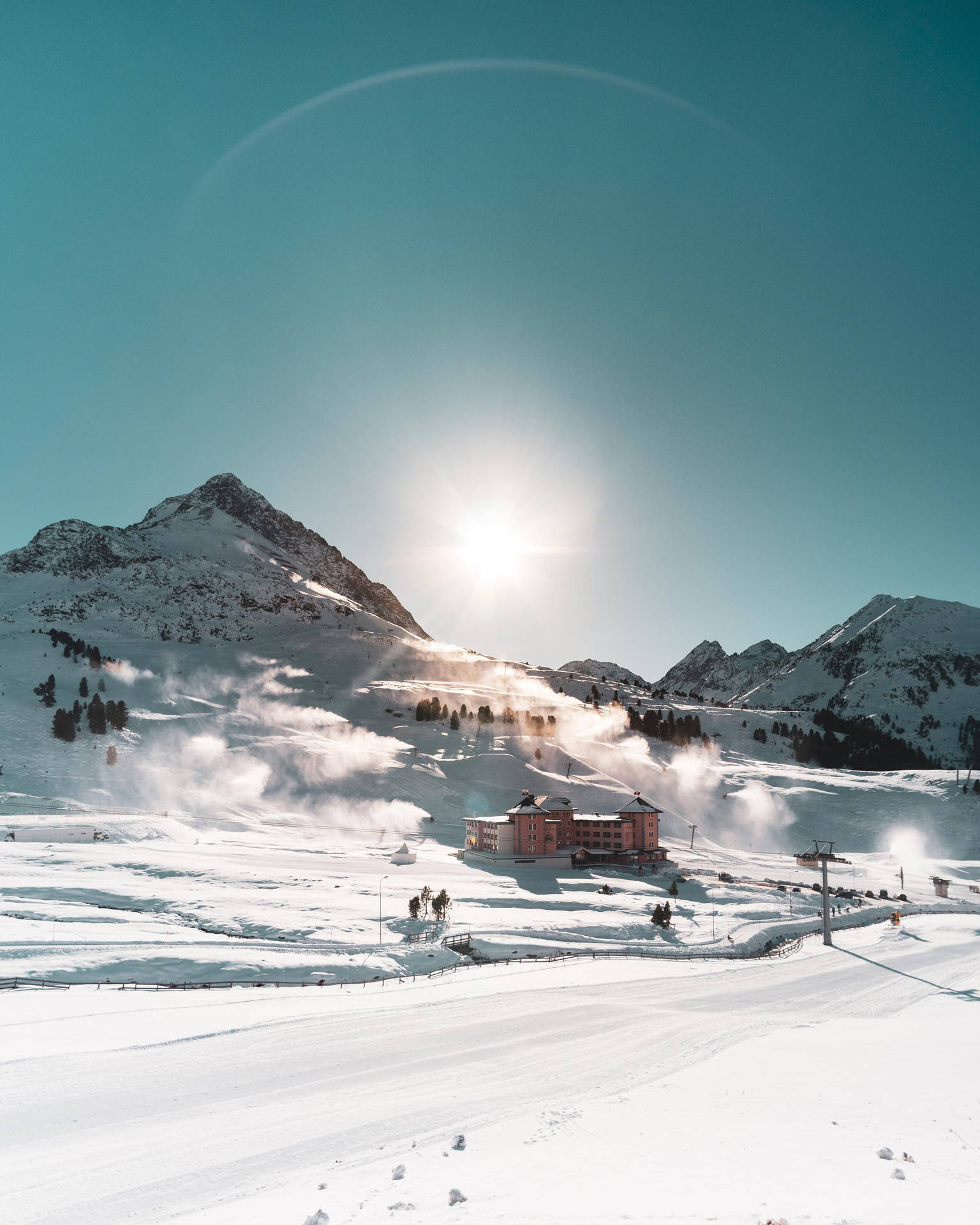 Kparkresort De Esquí En Austria Fondo de pantalla
