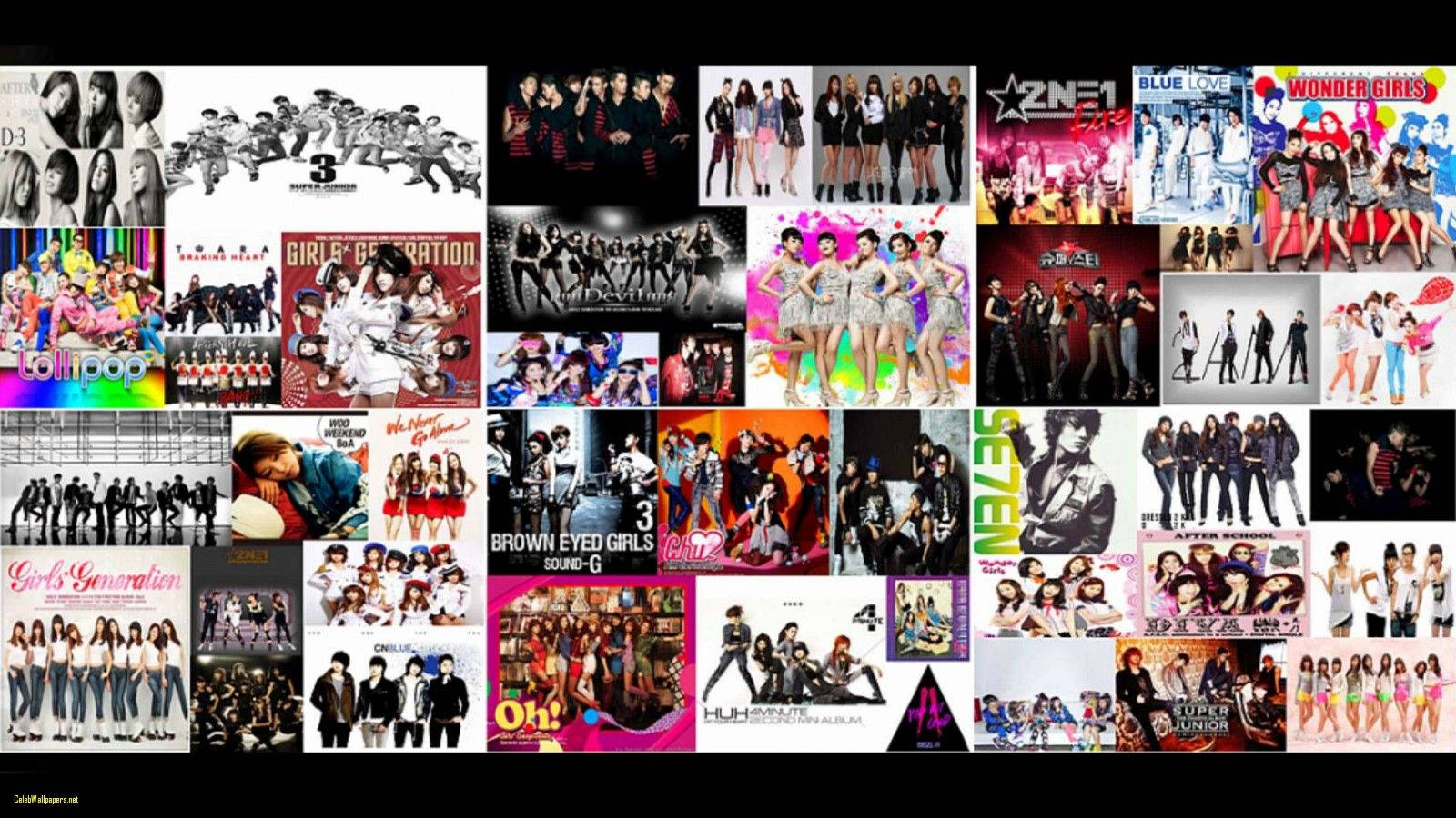 Kpop Albums Collage Wallpaper