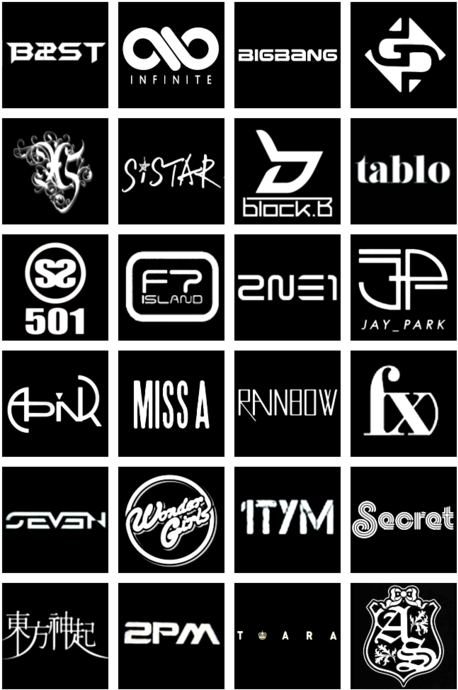 Kpop Group Logos Compilation PNG