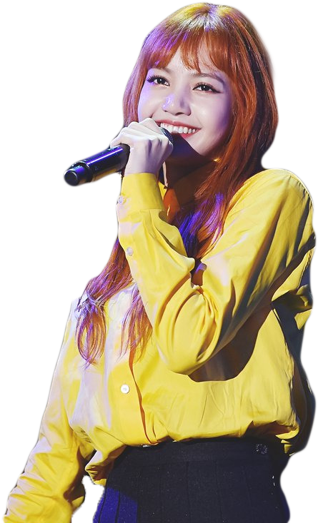 Kpop Star Performance Yellow Blouse PNG