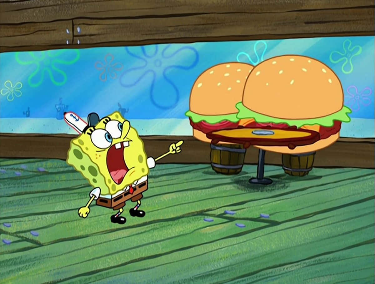 Krabby Patty: The Ultimate Underwater Delicacy Wallpaper