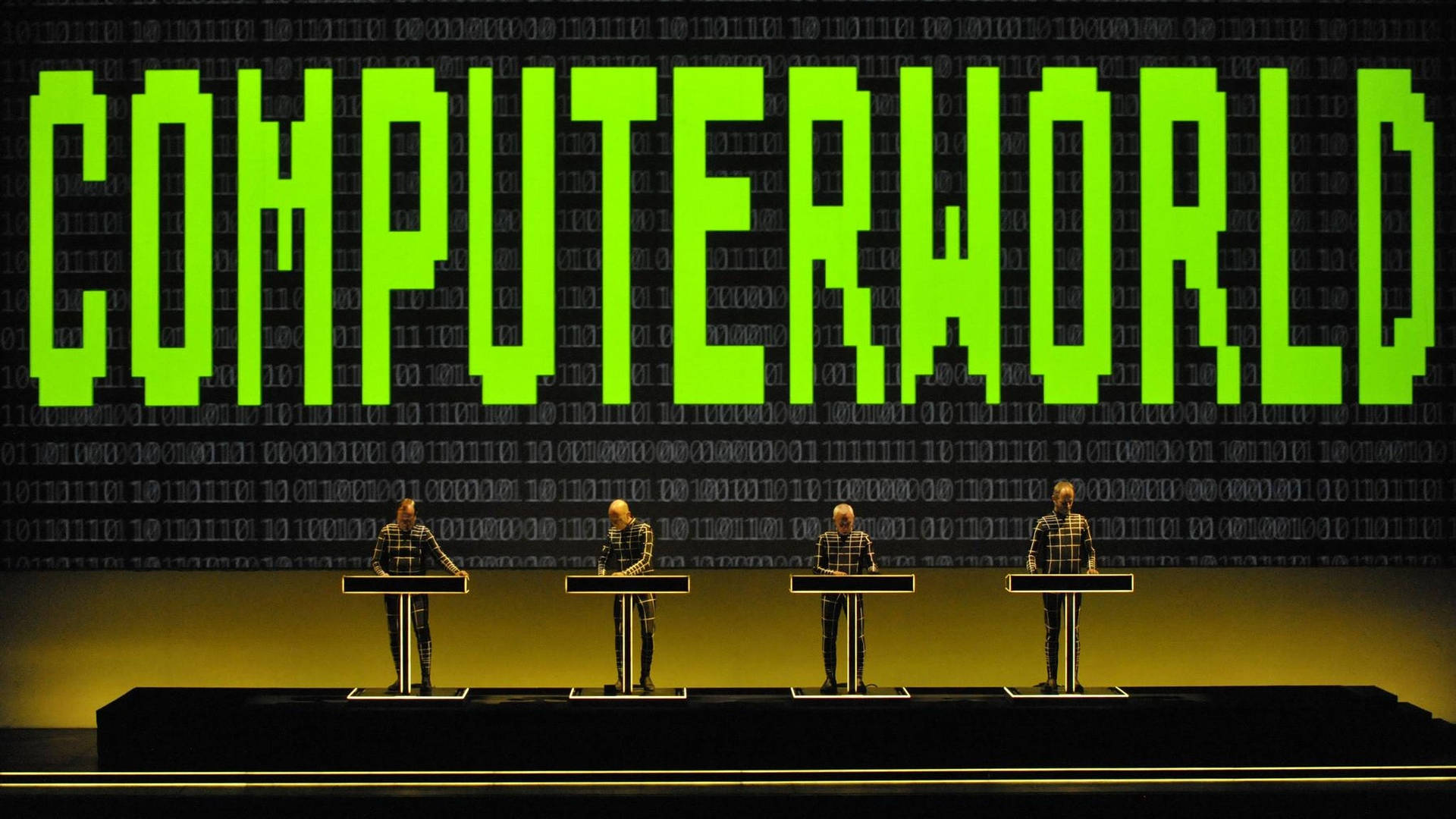 Kraftwerk Performing Live on their Computer World Tour Wallpaper