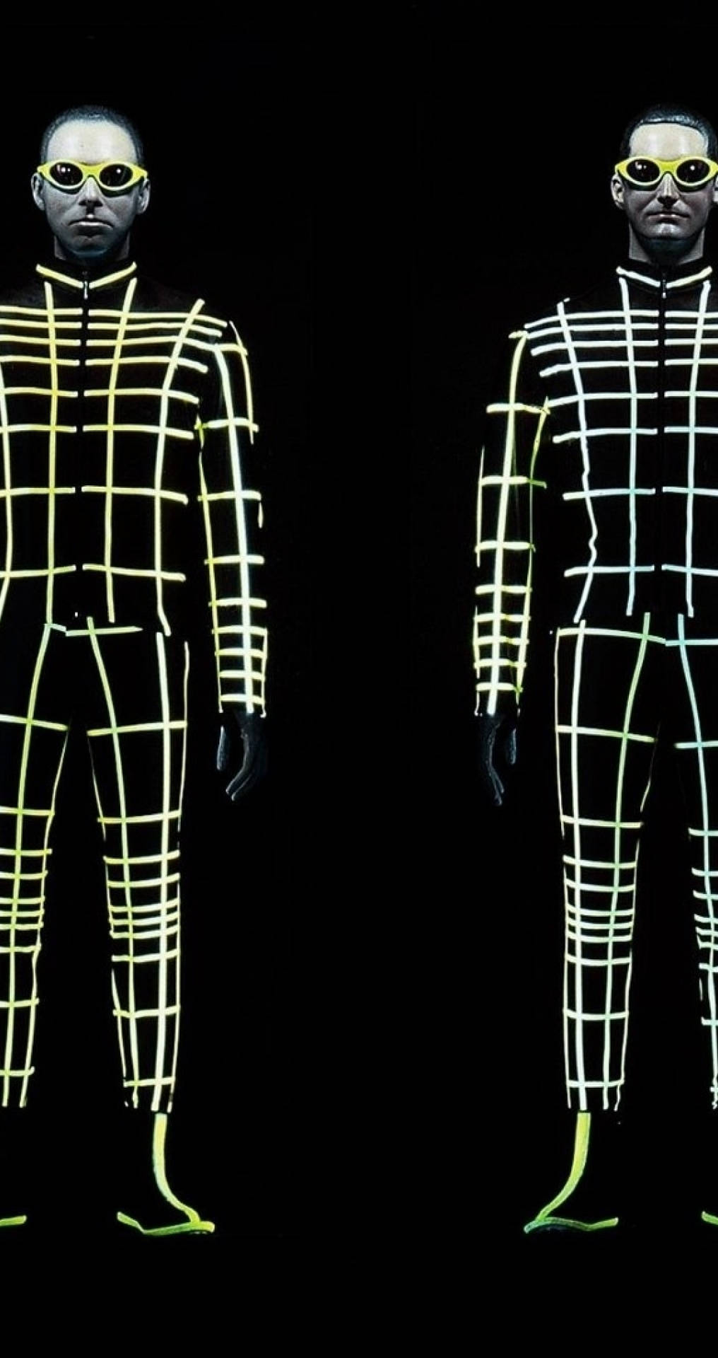 Download Kraftwerk Band in Signature Neon Outfits Wallpaper ...
