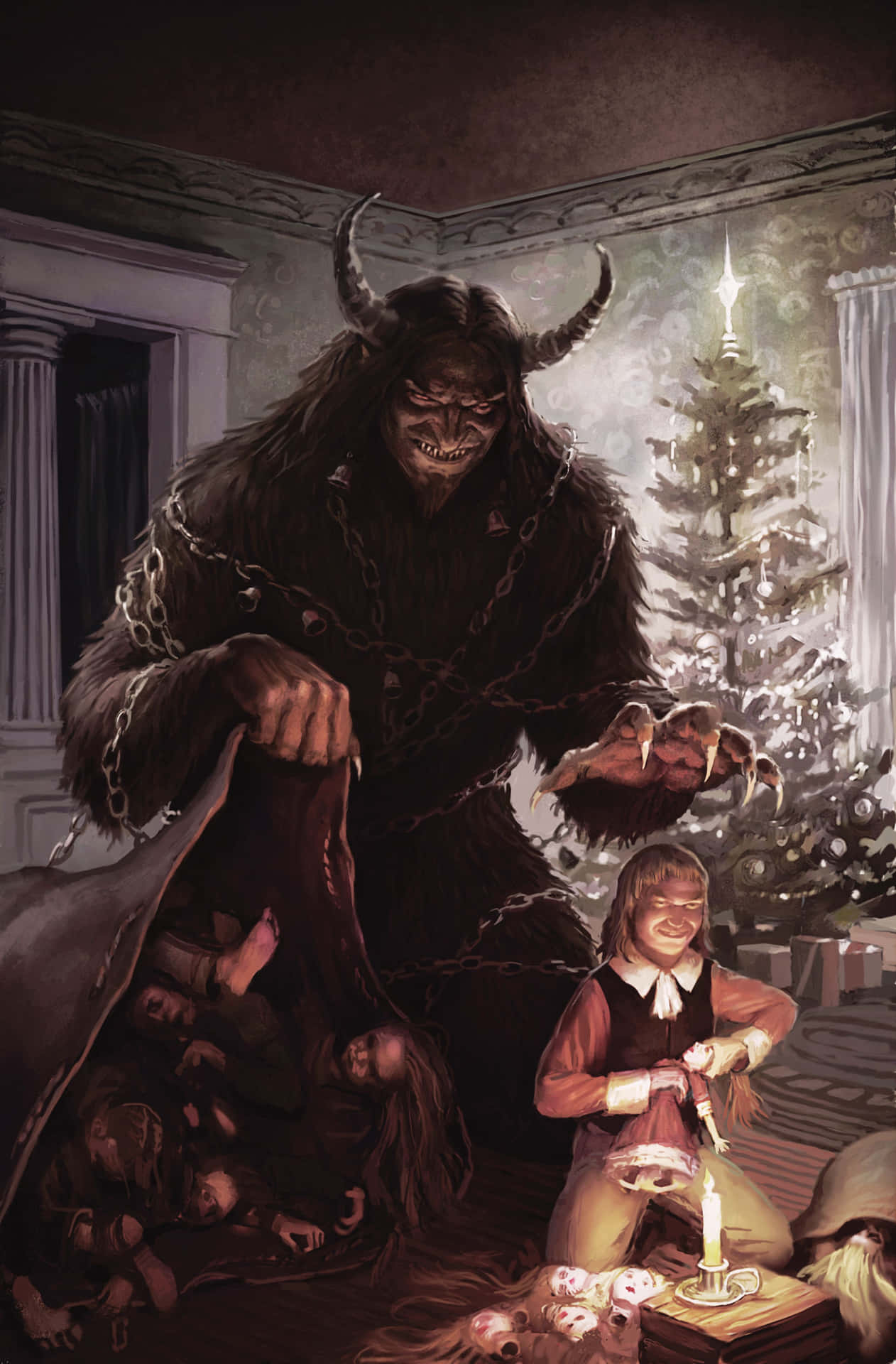 The ancient creature known as Krampus is here to cause trouble on Christmas. Wallpaper