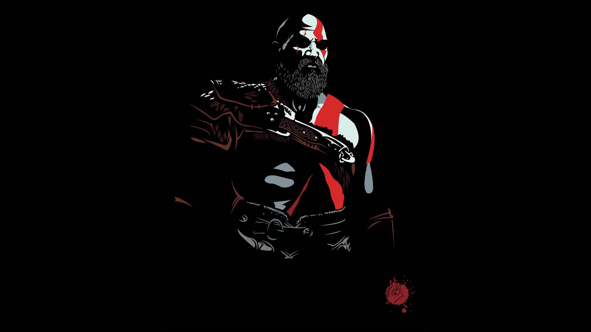Kratos Black Aesthetic Wallpaper
